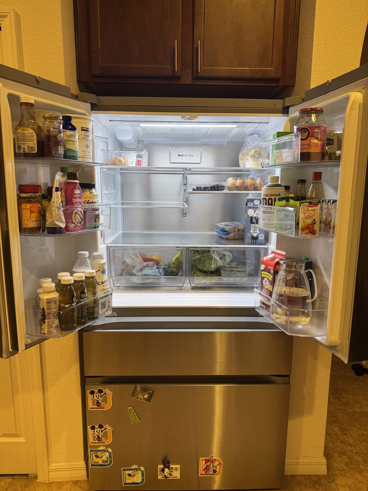 A French-door refrigerator from our floor, installed in a customer's kitchen